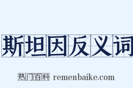 斯坦因反义词是什么意思的图片